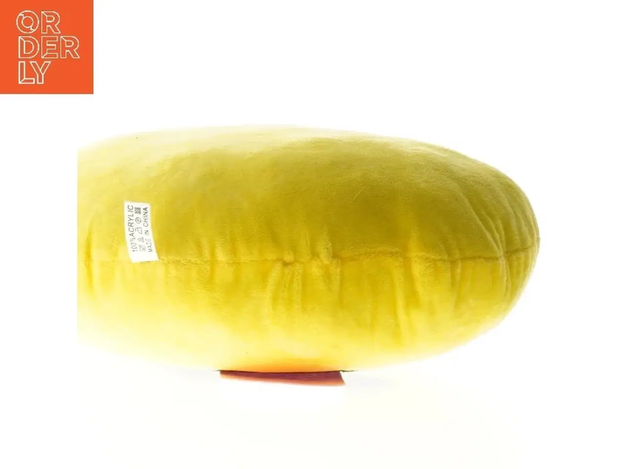 Billede 5 - Gul plyspude, smiley (str. 32 x 27 cm)