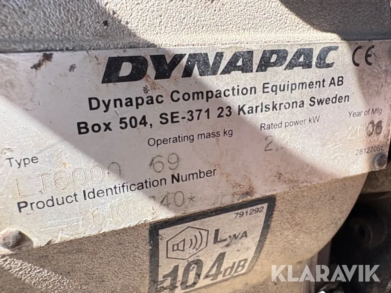 Billede 11 - Jordloppe Dynapac LT6000