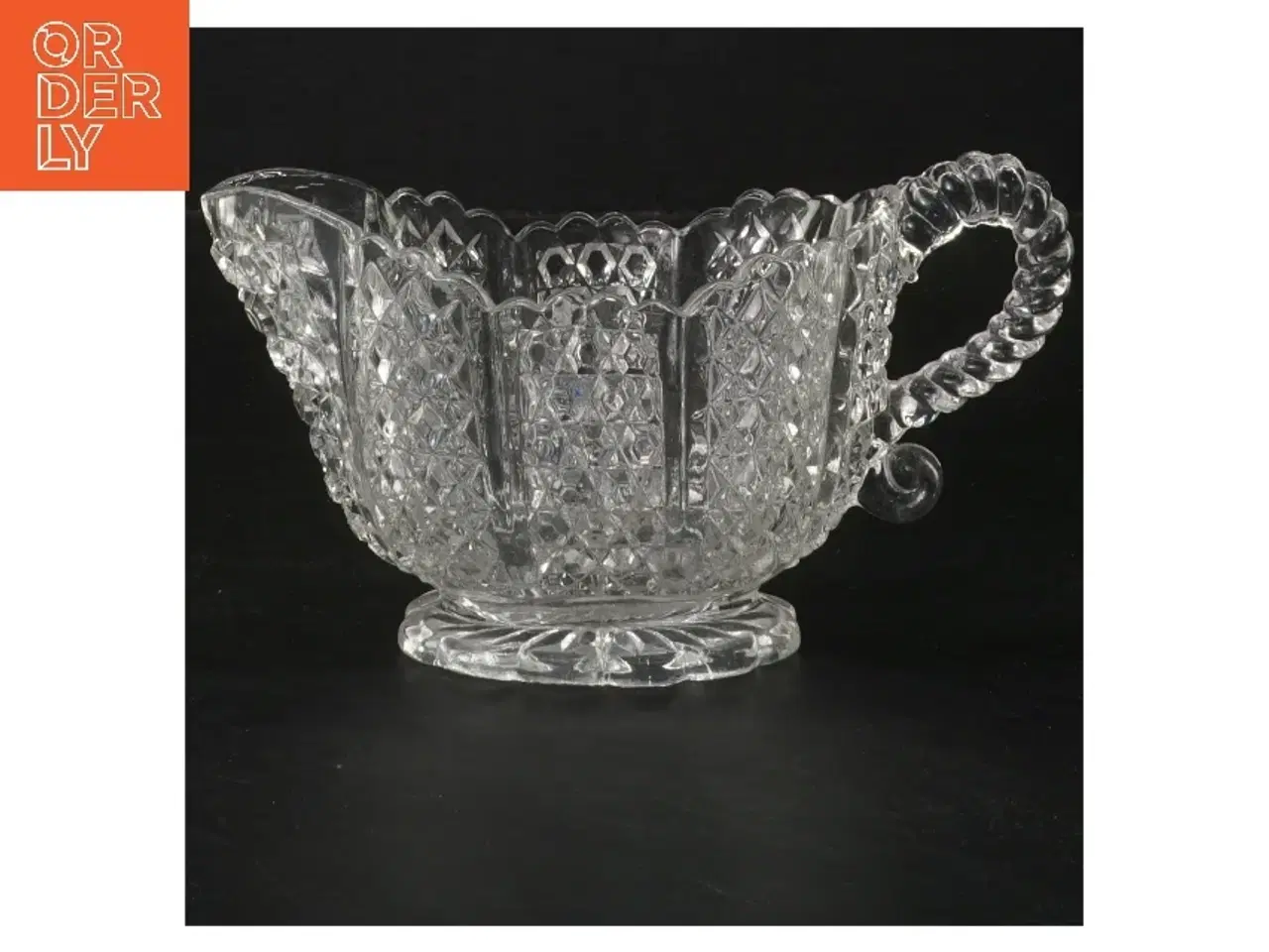 Billede 1 - Glaskande med mønstret design (str. 16,5x7,5 cm)