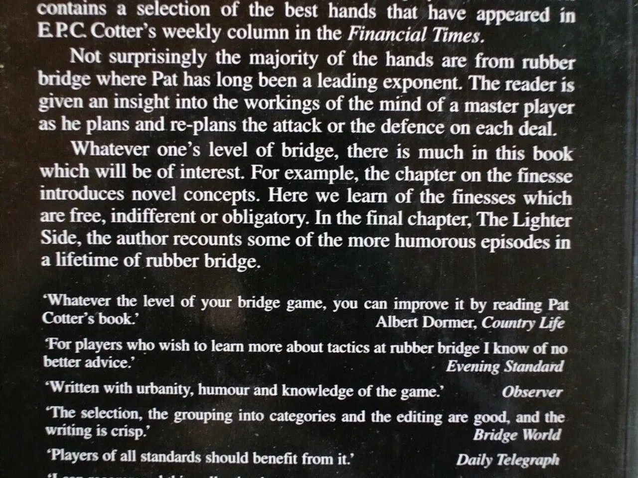 Billede 3 - the financial times book of bridge, by e.p.c. cott