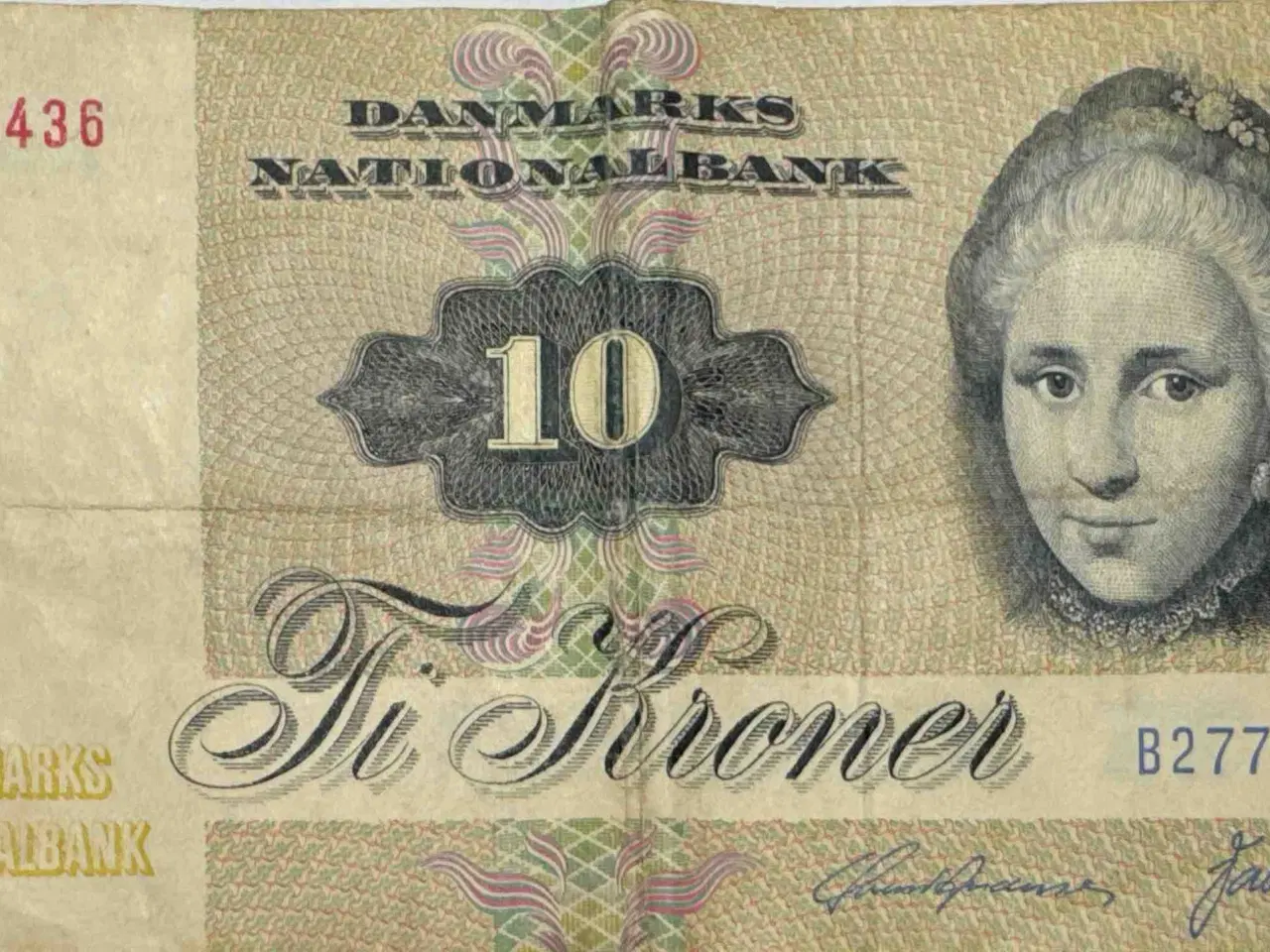 Billede 1 - 10 krone, 1977, Edderfugl, B2, 1