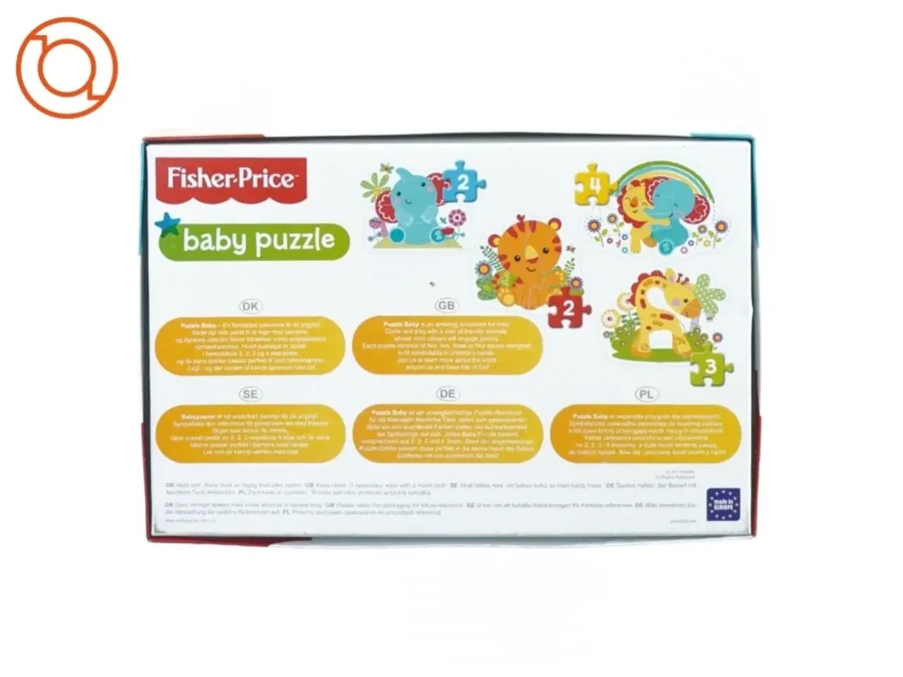 Billede 2 - Puslespil til små børn fra Fisher Price (str. 29 x 19 cm)