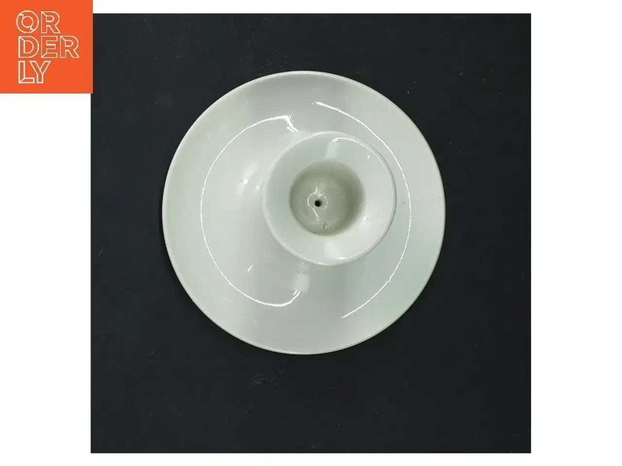 Billede 4 - Dekorativ lysestage med blomster fra Royal Copenhagen (str. 10 cm)