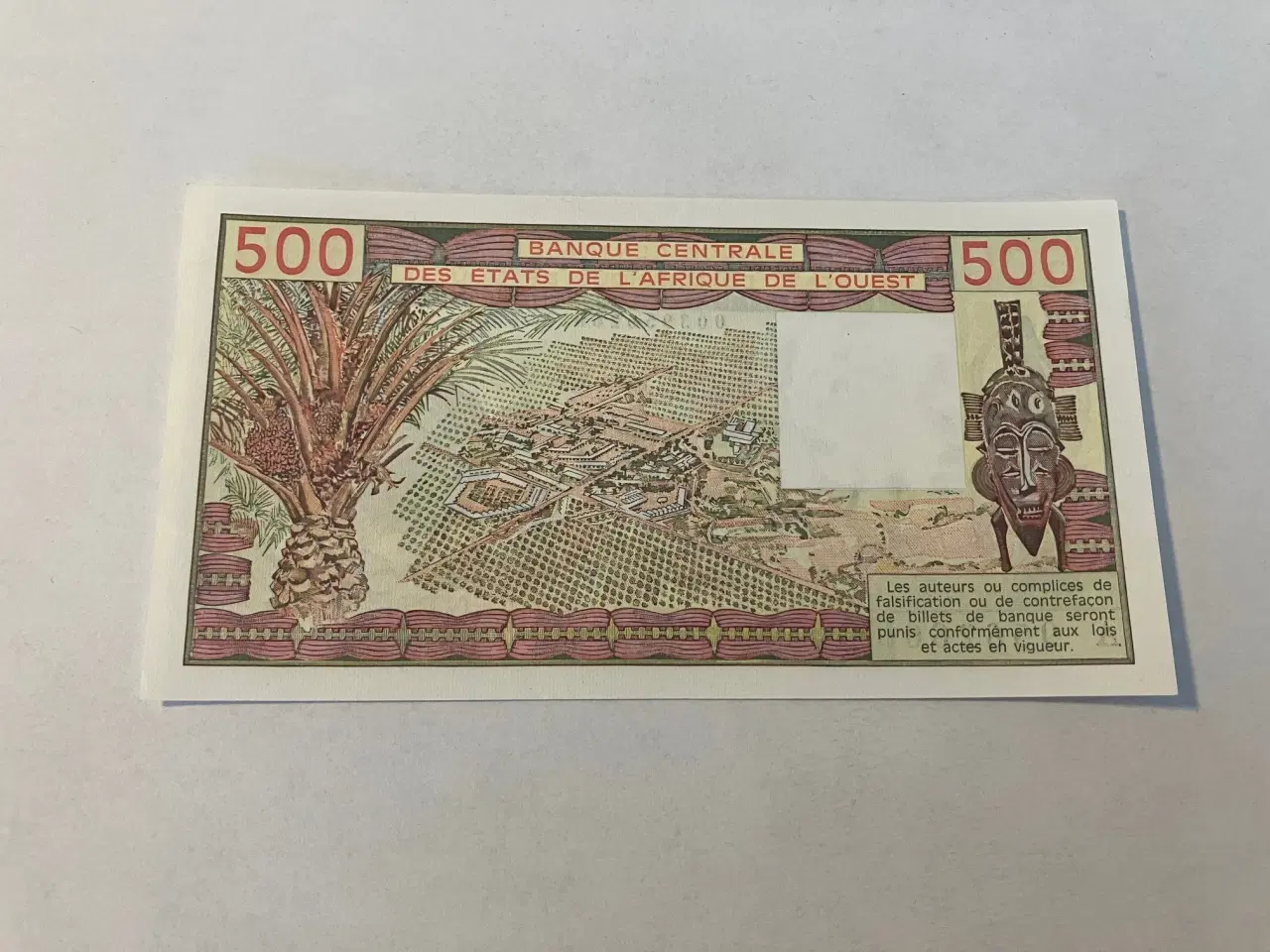 Billede 2 - 500 Francs West African States 1979 A