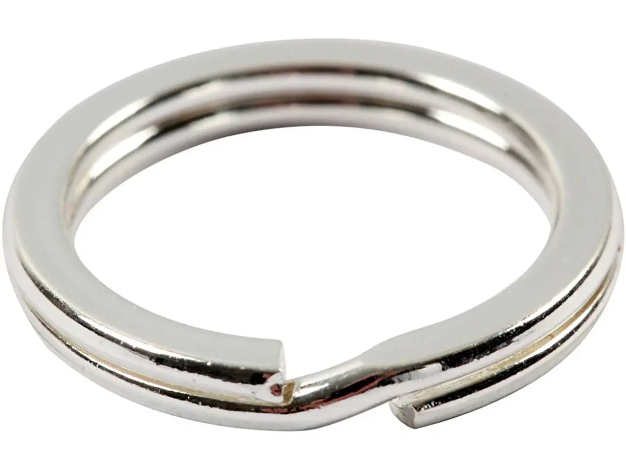 Billede 1 - Splitring, diam. 15 mm, forsølvet, 15stk./ 1 pk.