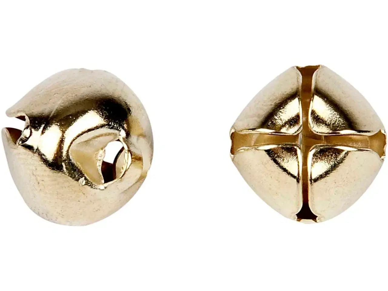 Billede 1 - Forgyldte Bjælder 8-13 mm - 18 stk. til Håndarbejde