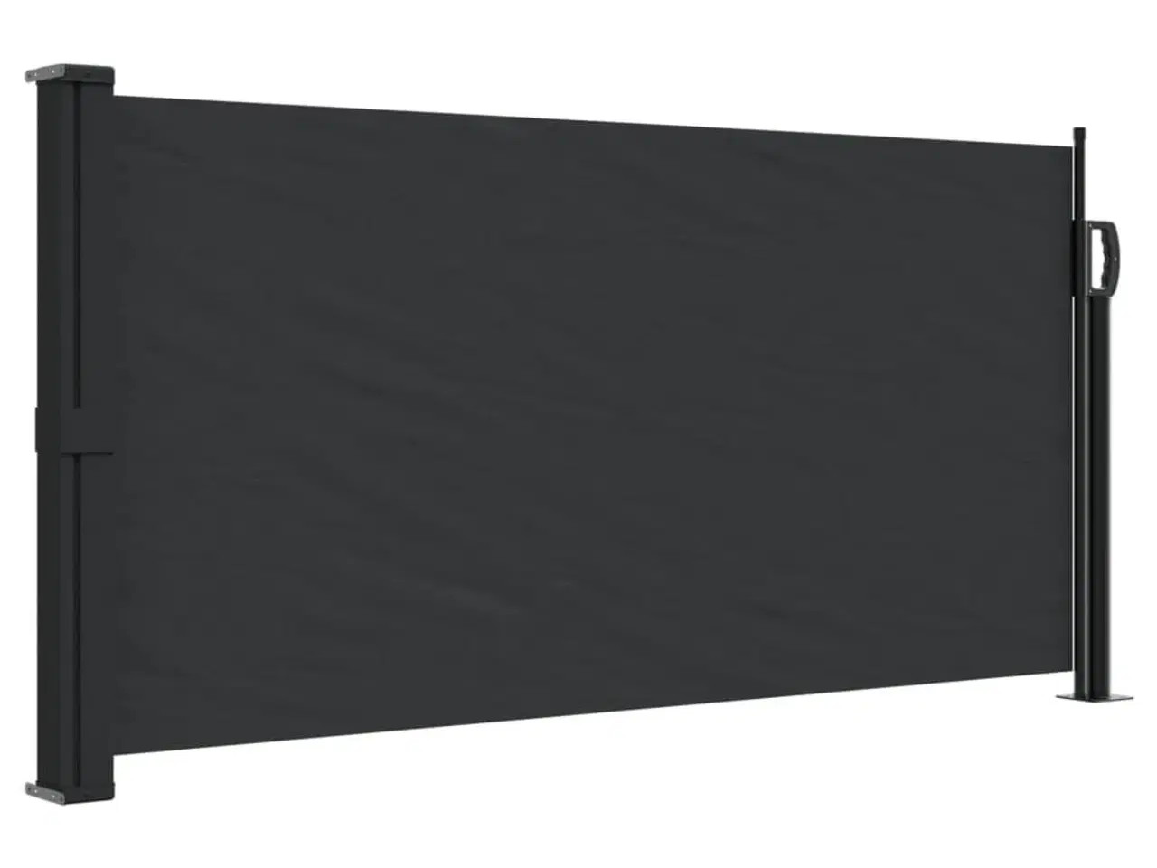 Billede 2 - Sidemarkise 100x300 cm sammenrullelig sort