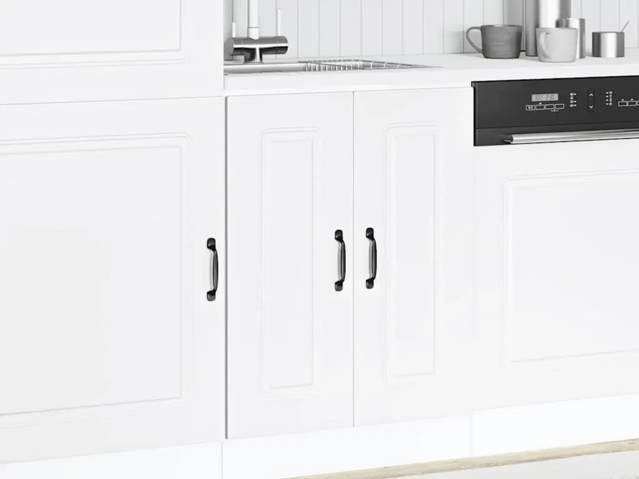 Billede 3 - Underskab til vask Kalmar 60x46x81,5 cm konstrueret træ hvid