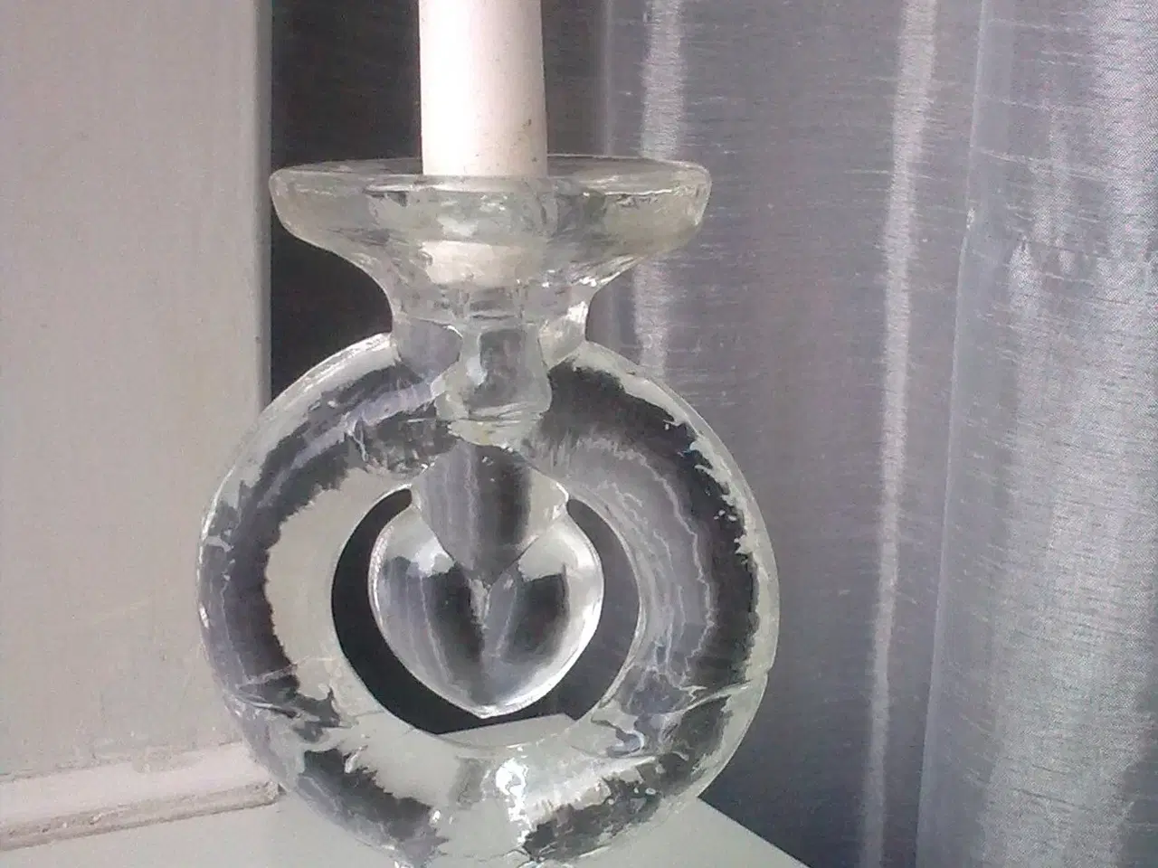 Billede 6 - Sverige vinter is glas frosset LYS brugskunst