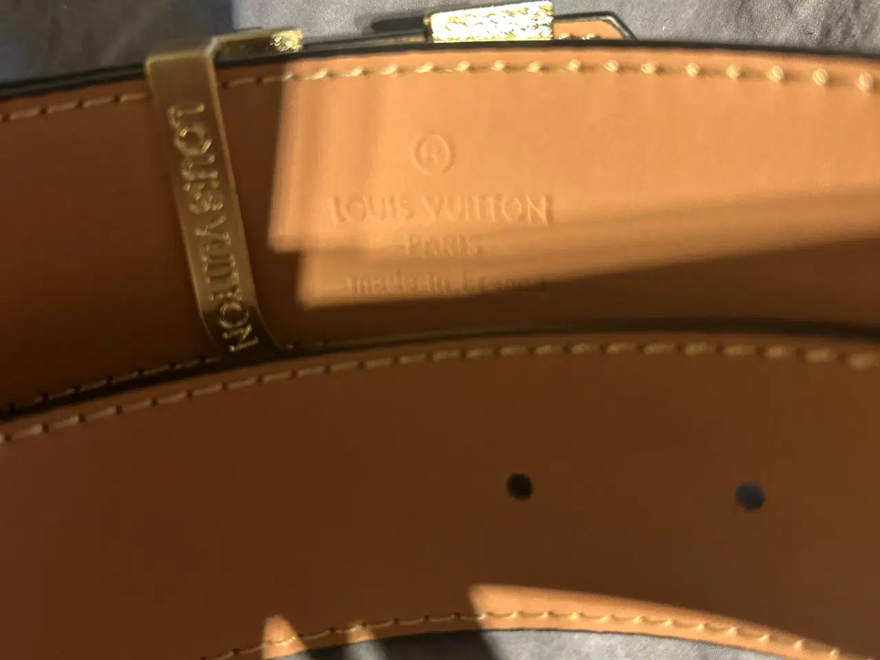 Billede 2 - Louis Vuitton bælte sort og guld