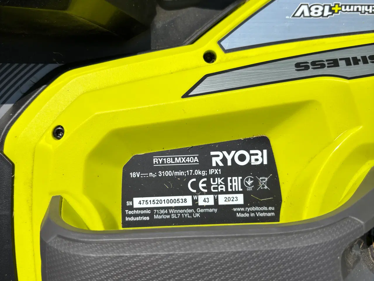 Billede 5 - Ryobi plæneklipper