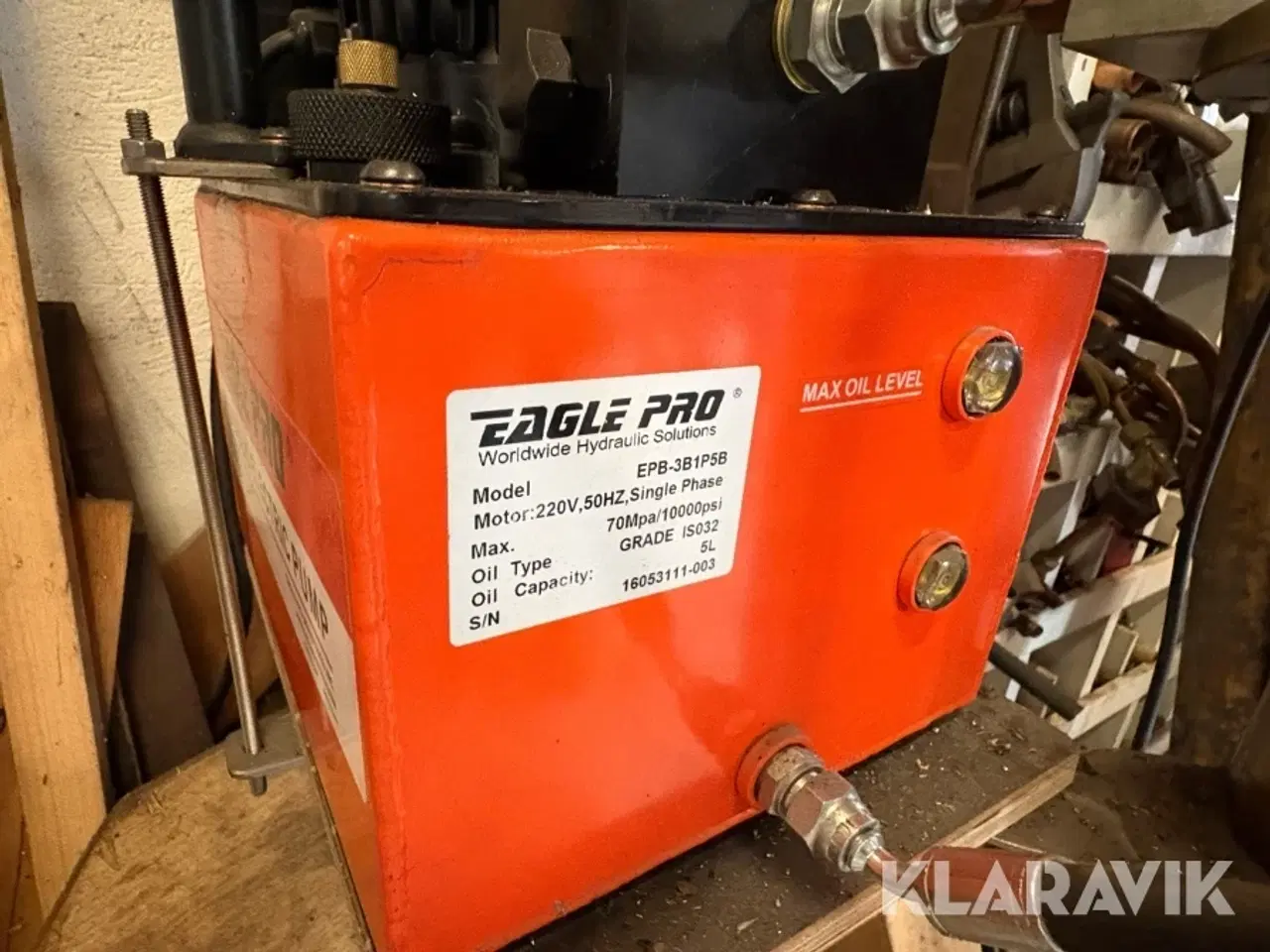 Billede 5 - Hydraulisk Elektrisk Pumpe Eagle Pro EPB-3B1P5B