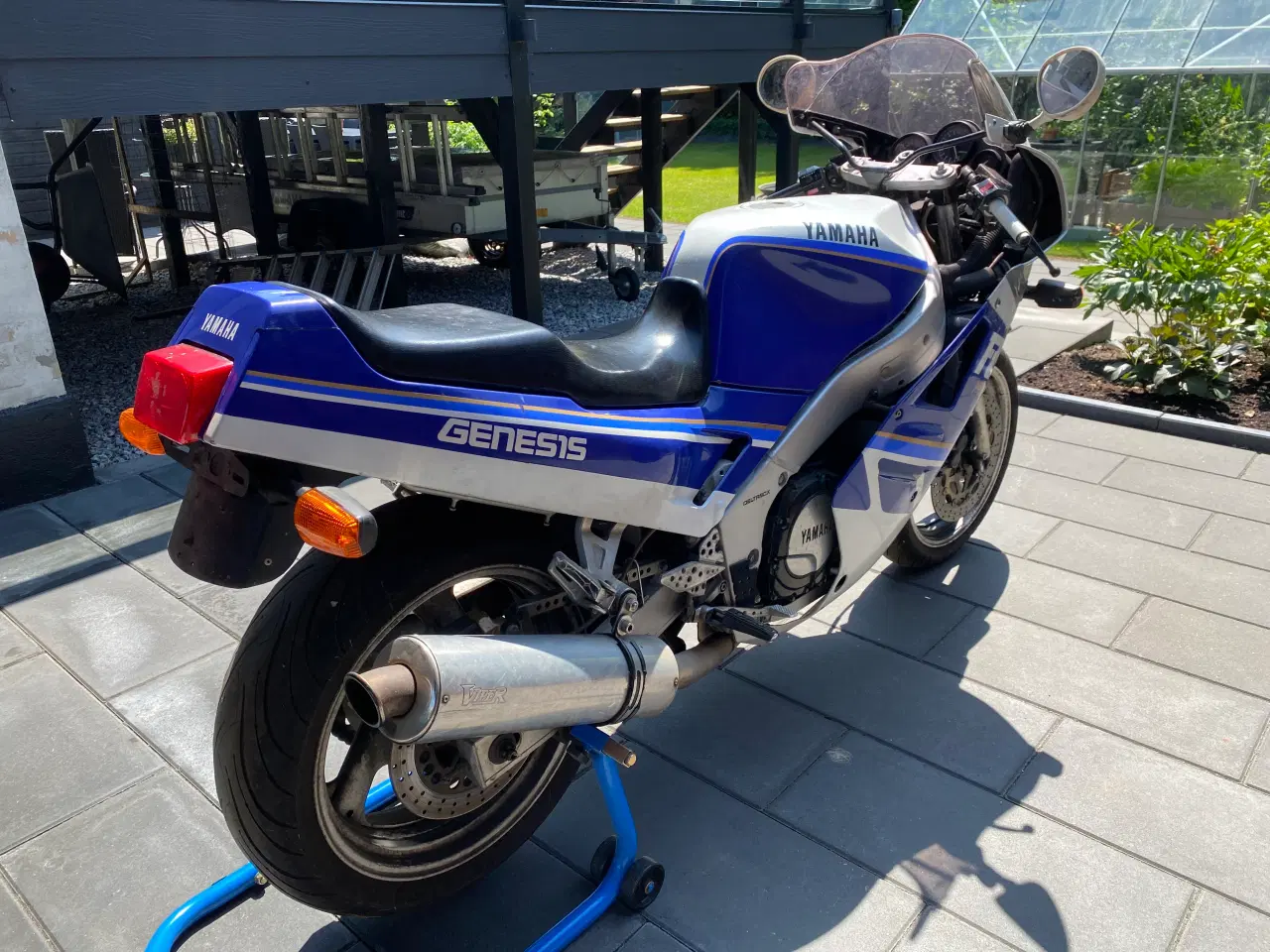 Billede 3 - Yamaha FZR 1000 stel med DK reg.atts