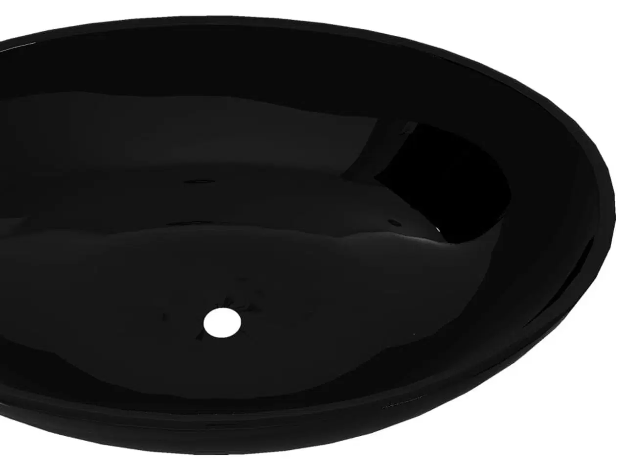 Billede 4 - Keramisk luksushåndvask oval sort 40 x 33 cm
