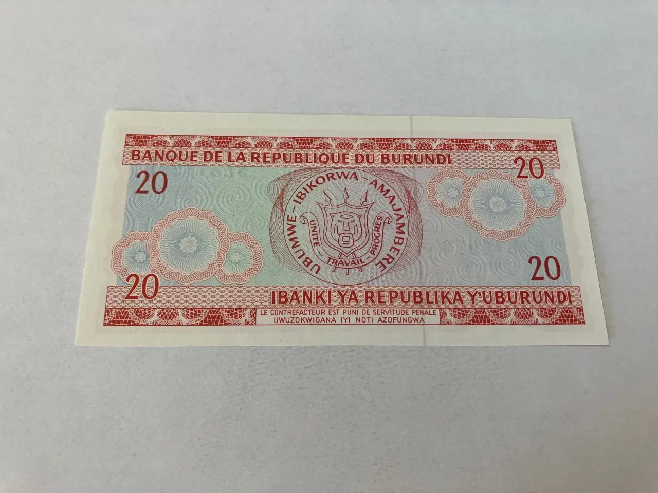 Billede 2 - 20 Francs Burundi 1991