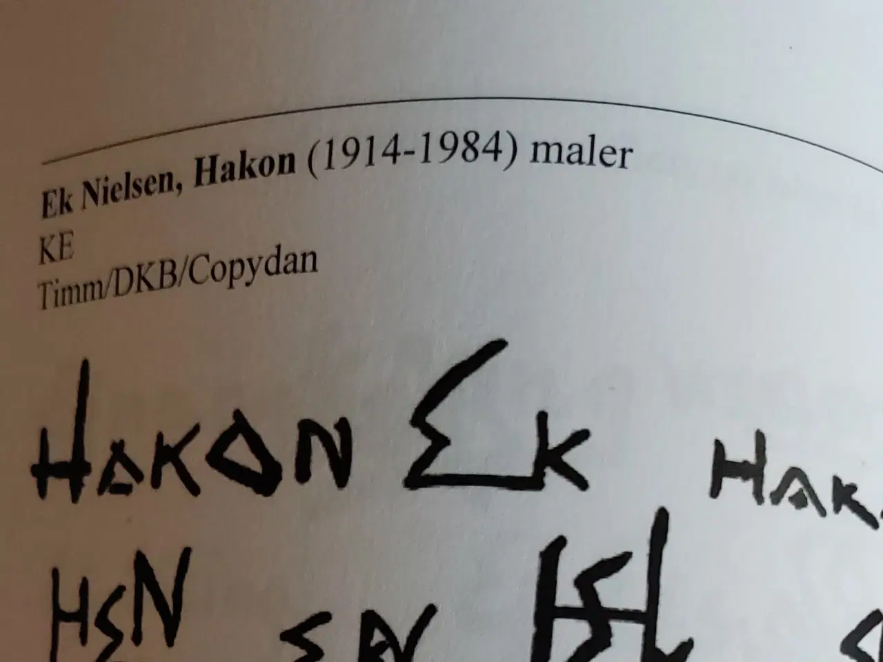 Billede 6 - HAKON EK - ( 1914 - 1984 ) - oliemaleri
