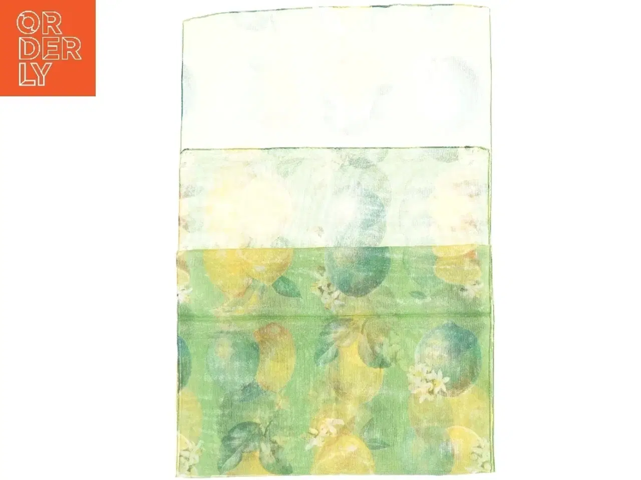 Billede 2 - Tørklæde med citronmotiv (str. 155 x. 37 cm)