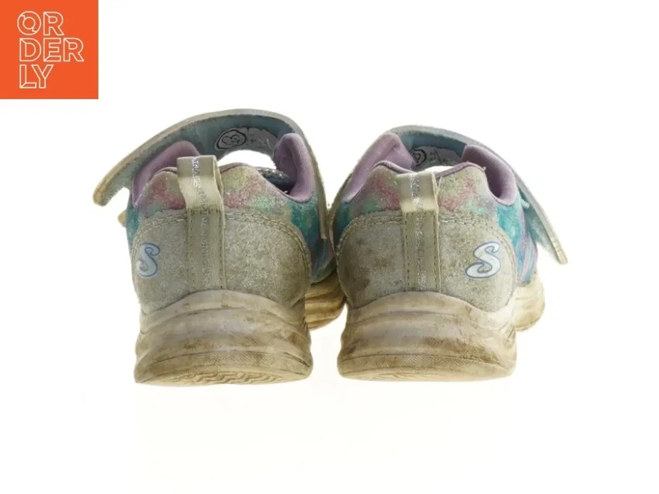 Billede 2 - Børnesko med sommerfugle detaljer fra Skechers (str. 25 )