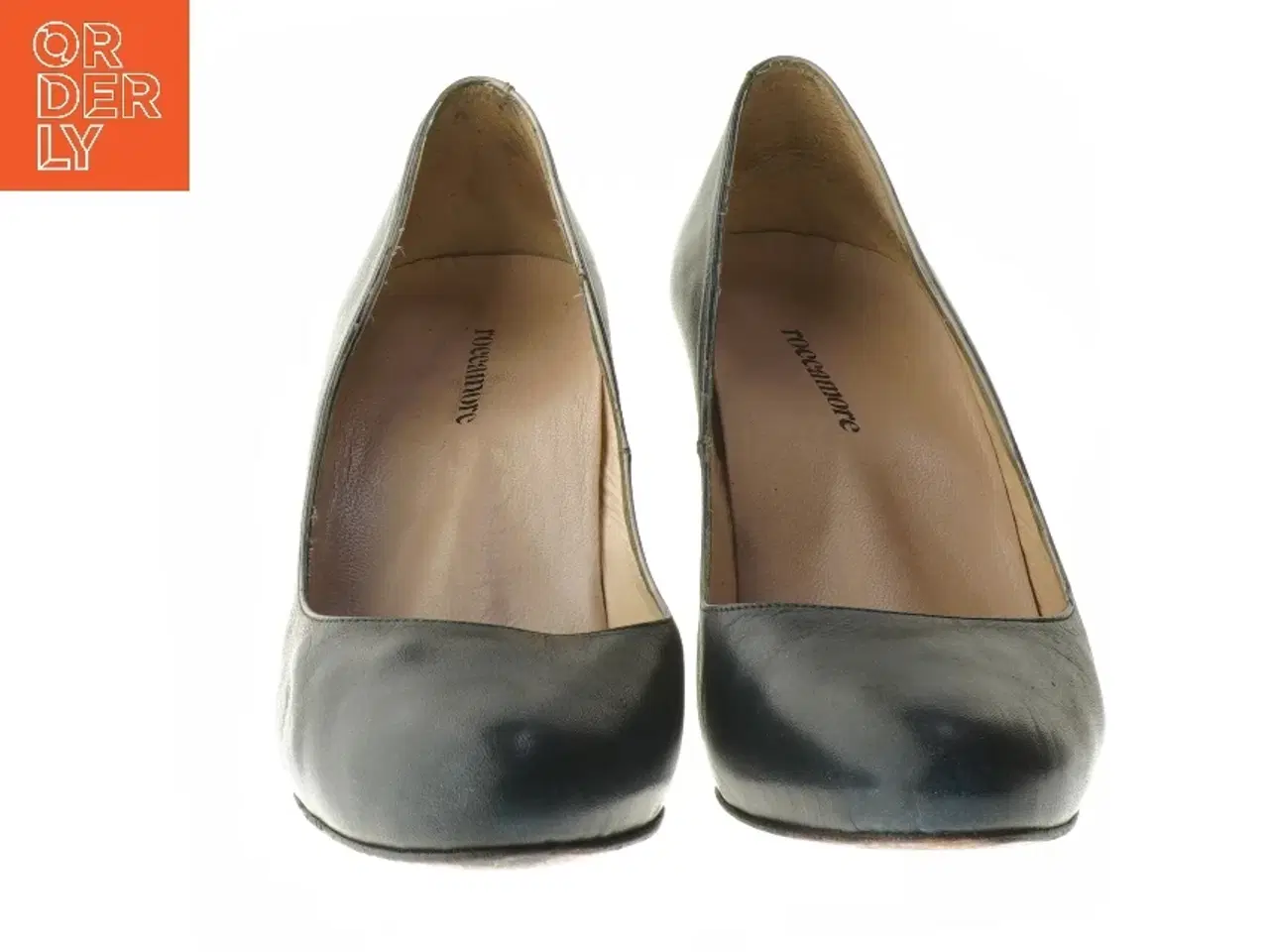 Billede 3 - Sorte højhælede sko størrelse 39 fra roccamore (str. 39 )