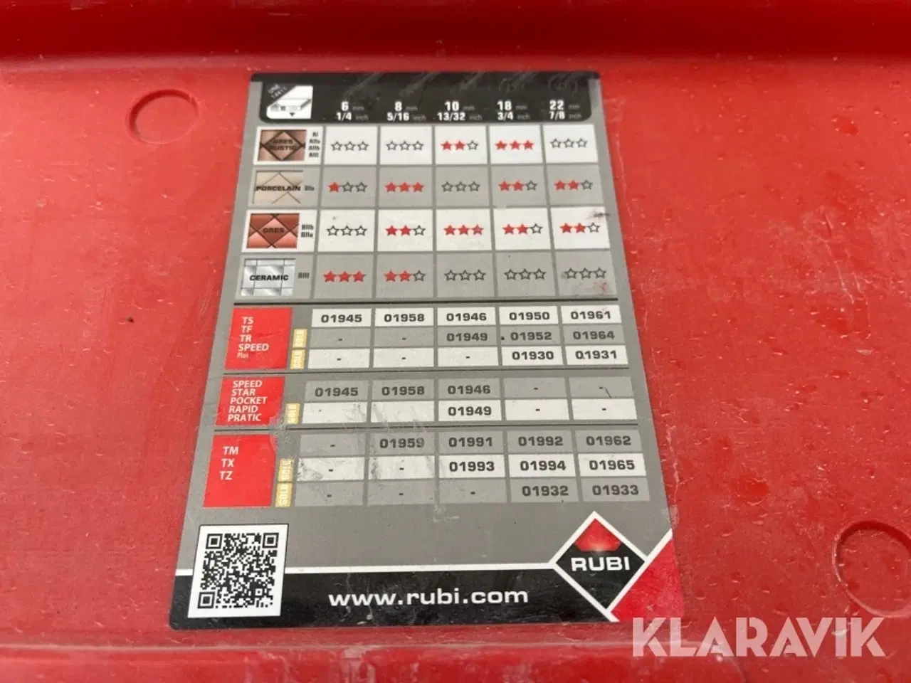 Billede 5 - Fliseskærer Rubi TX 700