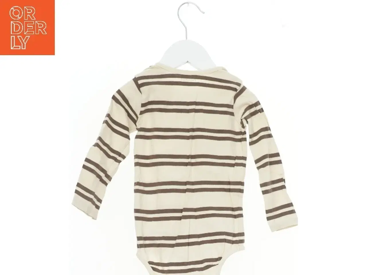 Billede 2 - Langærmet bodystocking med striber fra Friends (str. 80)