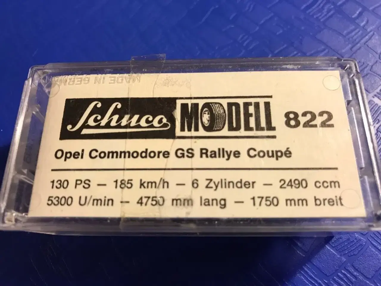 Billede 2 - Schuco Opel Commodore GS Rallye Coupe.