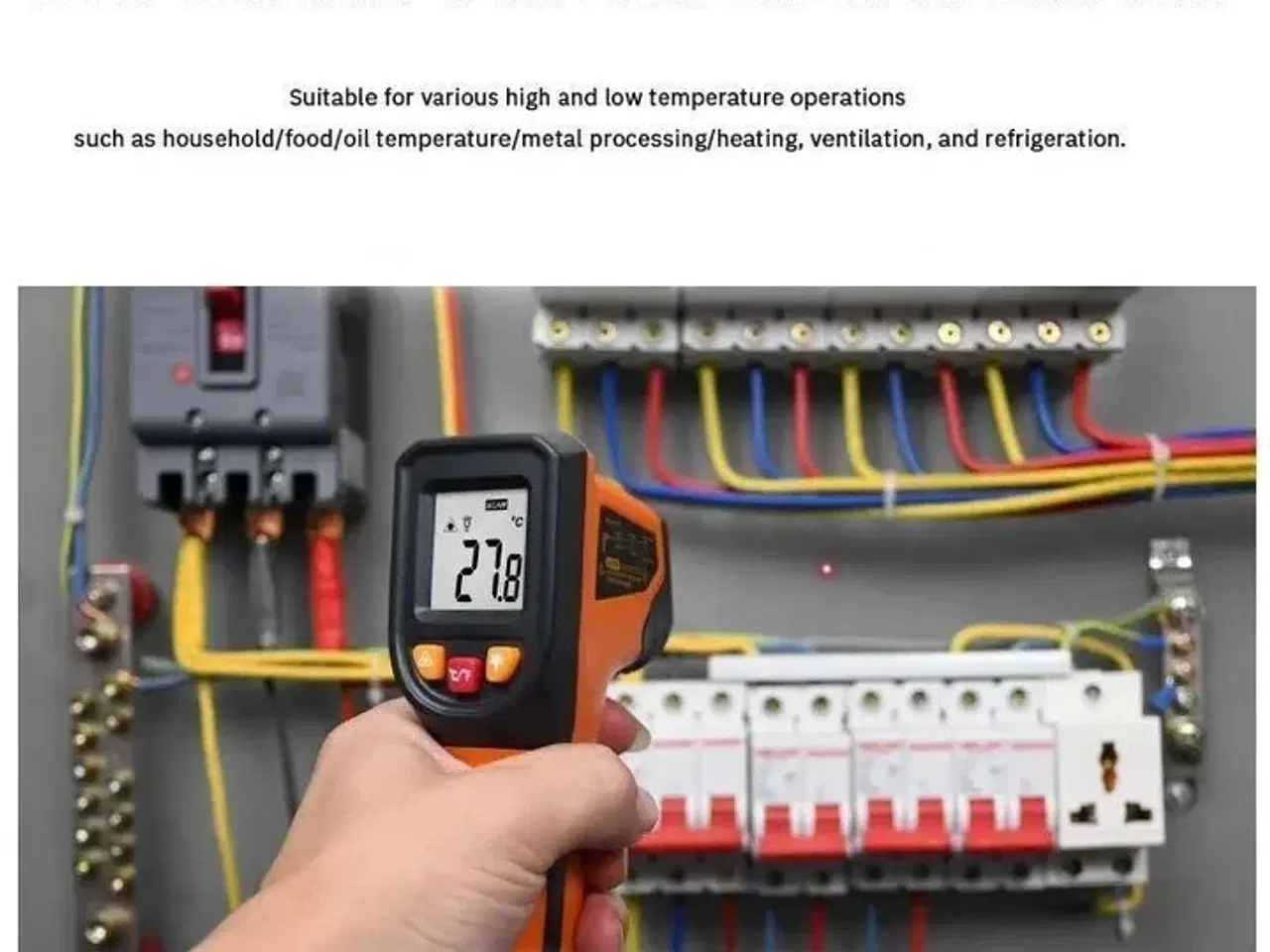 Billede 3 - 2 stk. Industrielt infrarødt termometer – præcisionsmåling til alle behov