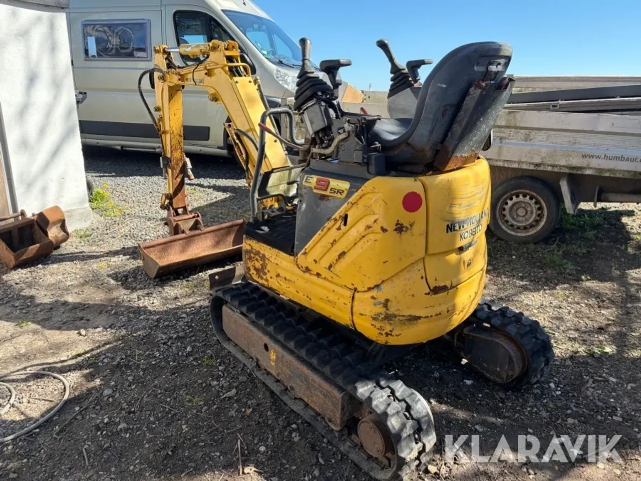 Billede 8 - Minigraver New Holland E9SR - hydraulisk udskydelig undervogn