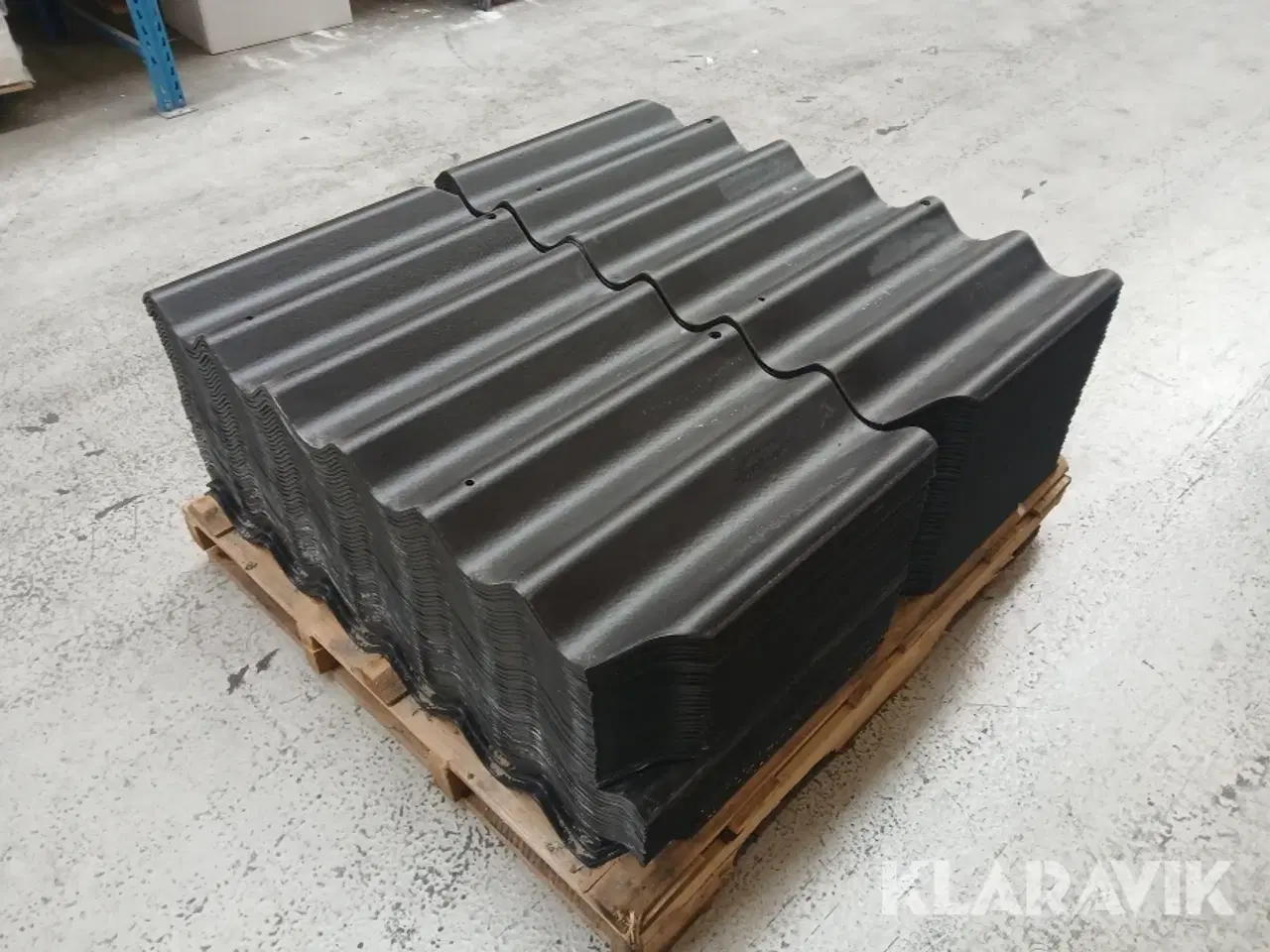 Billede 7 - Tagplader B7 bølgeplade sort Swisspearl/Cembrit B7 Enkelte skadet