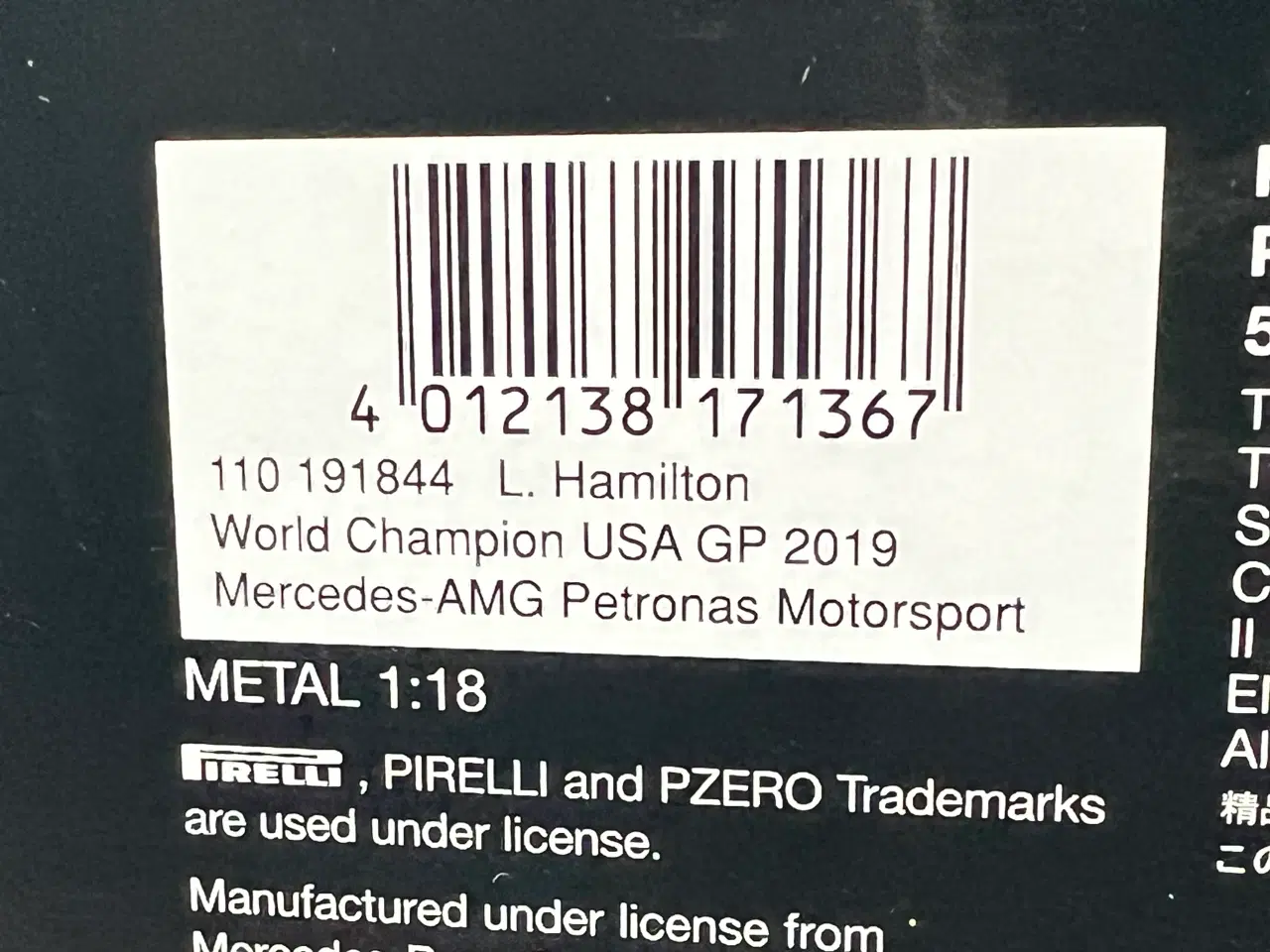 Billede 13 - 2019 Mercedes AMG Petronas M10 EQ Power+ #44  1:18