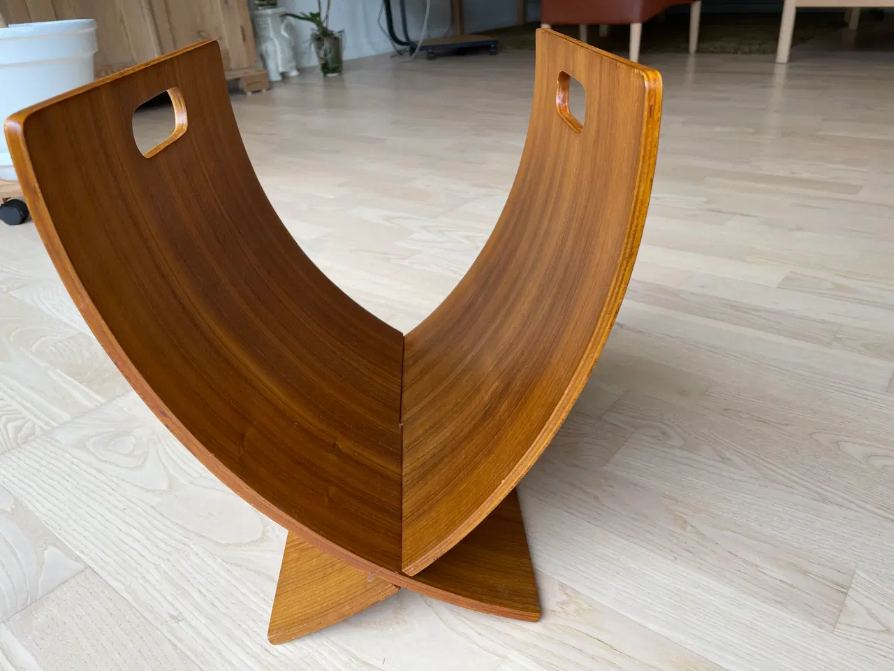 Billede 2 - Magasin holder - Teaktræ 
