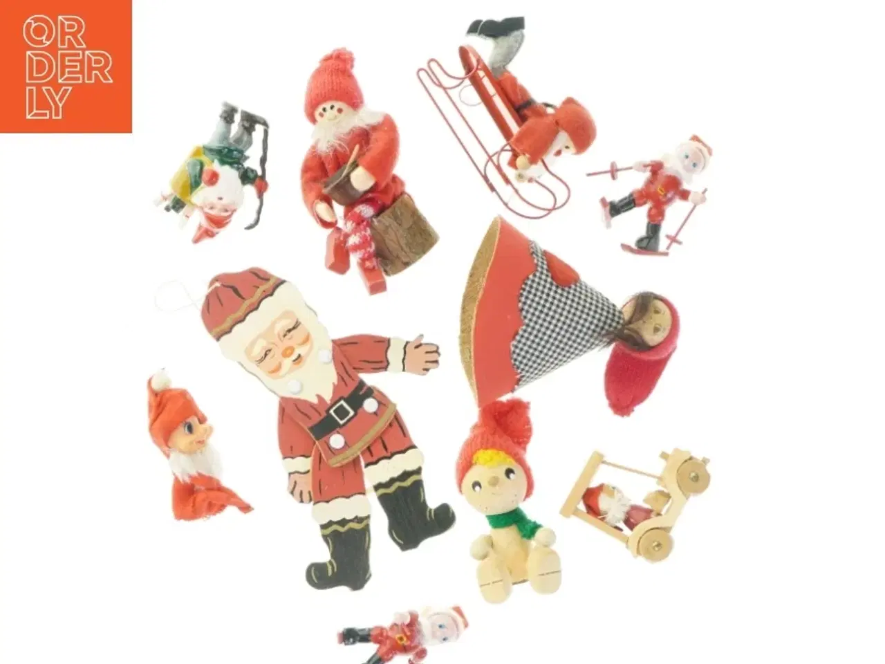 Billede 1 - Julepynt (str. 10 x 10 cm. 17 x 10 cm)