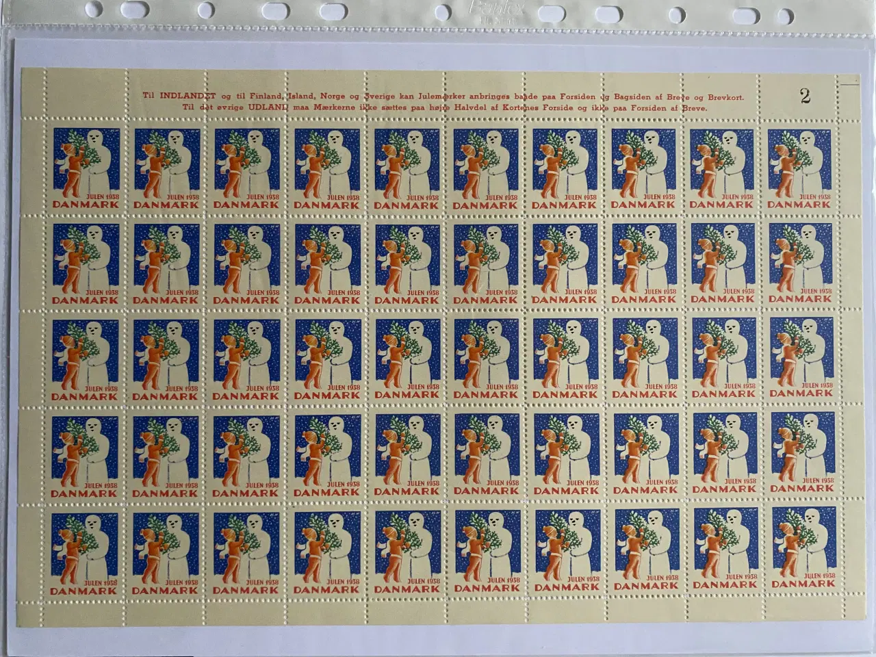 Billede 1 - Julemærker Danmark helark 1938