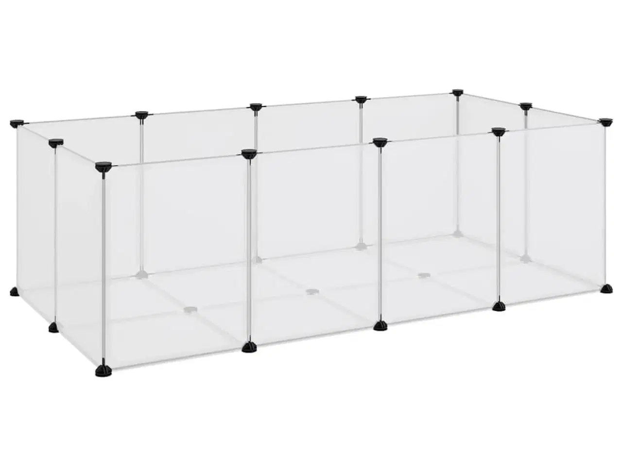 Billede 2 - Lille dyrebur 144x74x46,5 cm PP og stål transparent