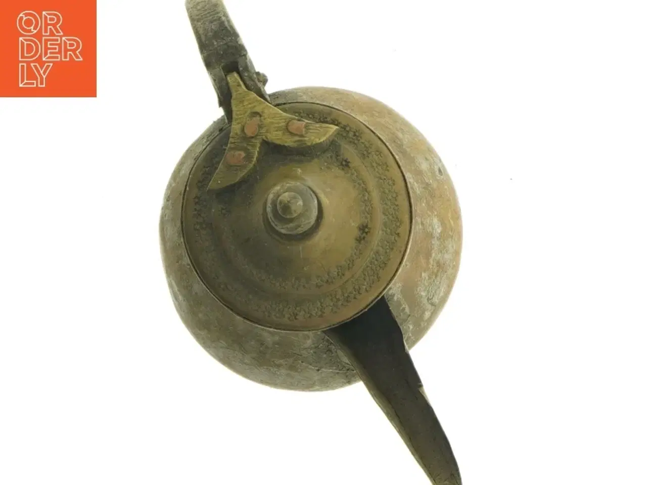 Billede 5 - Antik kobberkande med låg (str. 16 x 10 x 17 cm)