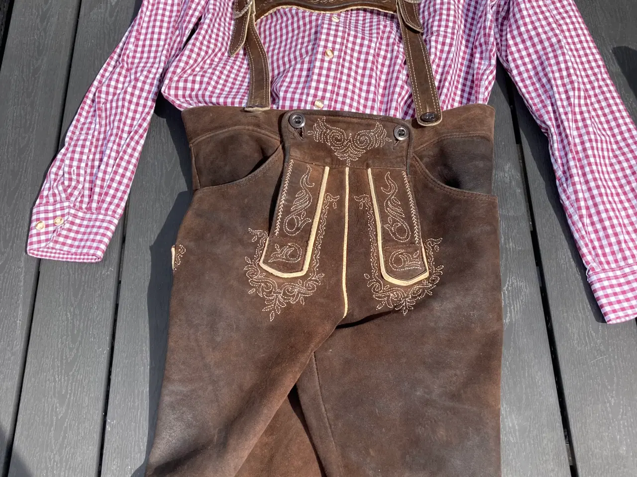 Billede 6 - Bierfest/Oktoberfest ægte Bayriske Lederhosen