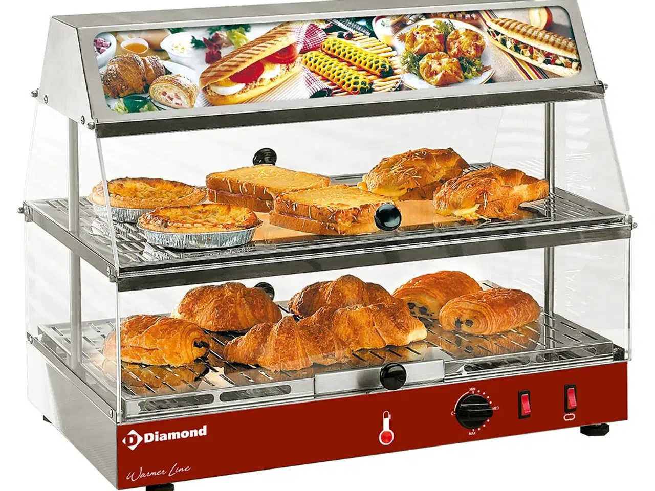 Billede 1 - Varmevitrine med Lysskilt (59 cm)