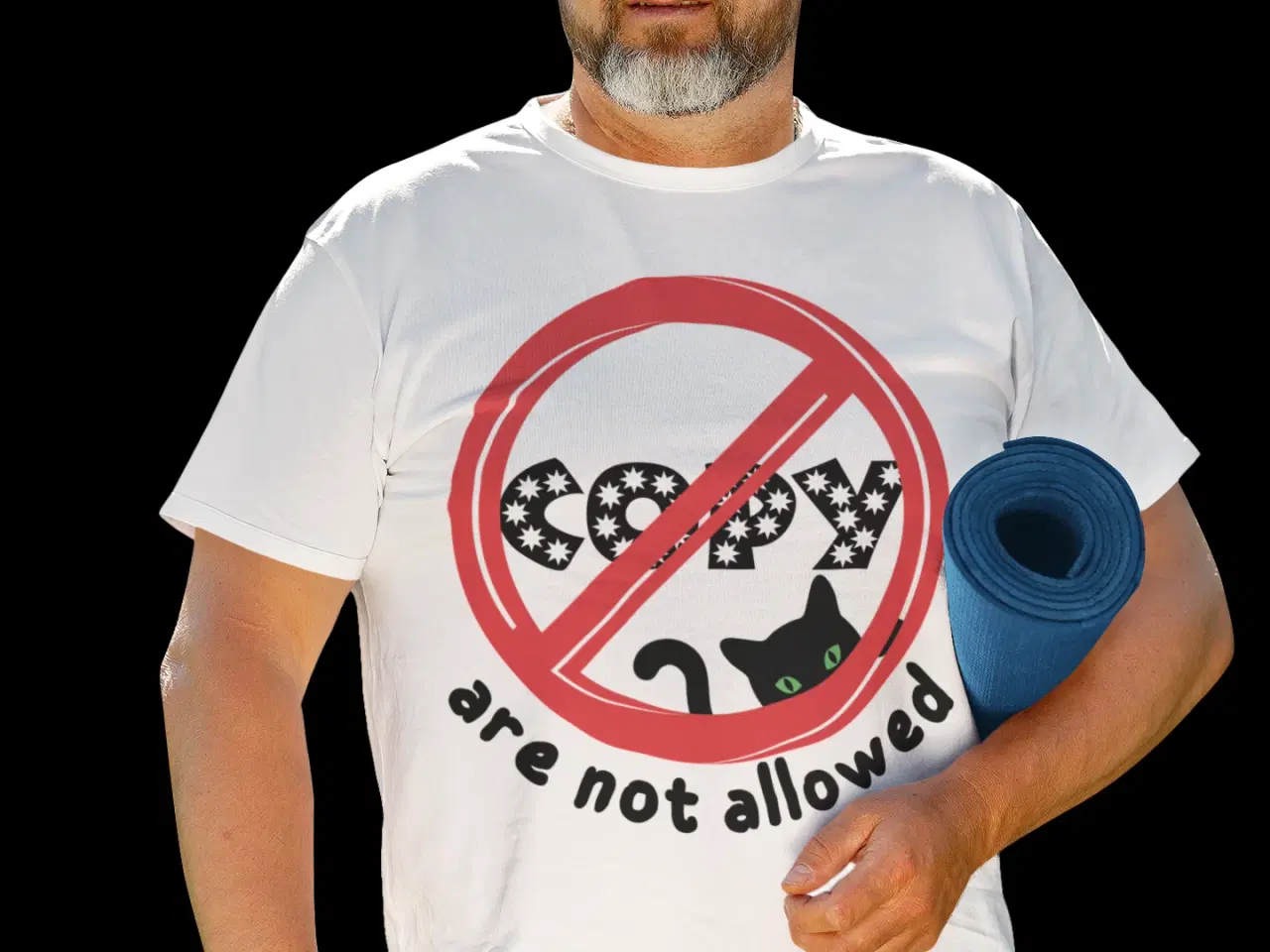 Billede 2 - sjov t-shirt copycat are not allowed