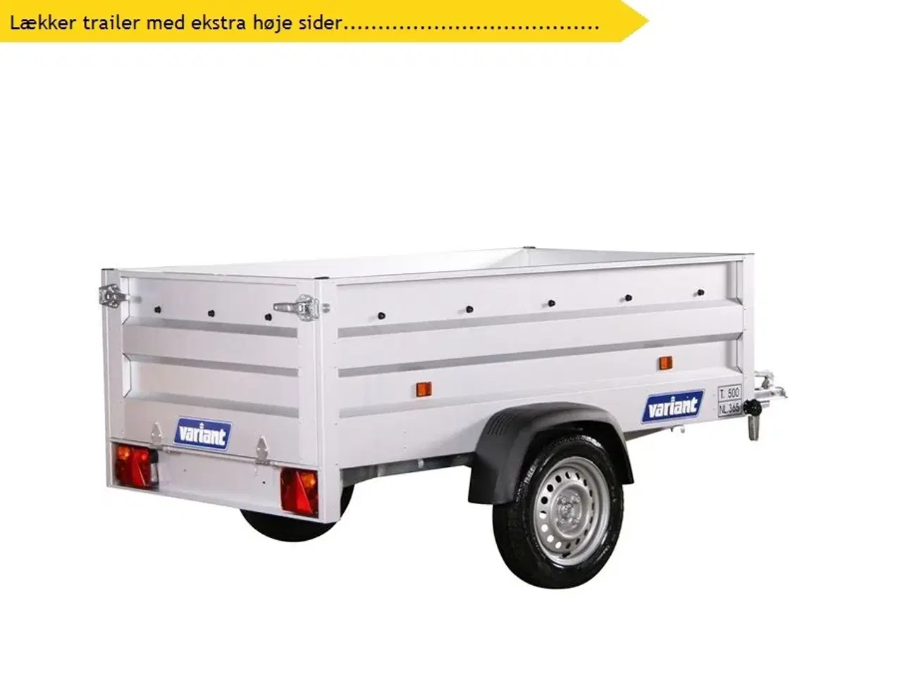 Billede 1 - 2024 - Variant 205 XL Ekstra høje sider   Nr. Plade 790,- kr.  Lækker trailer med ekstra høje sider