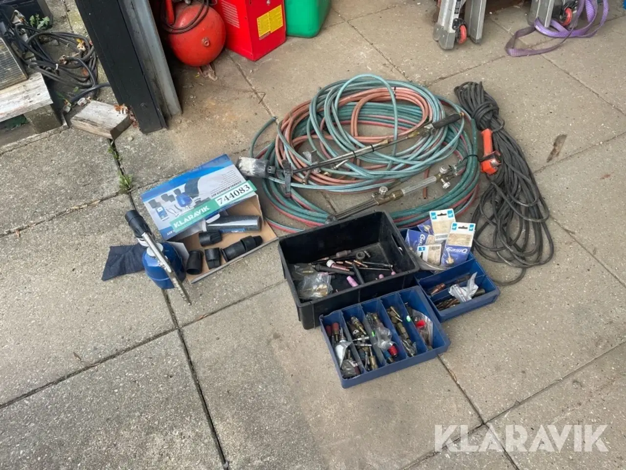 Billede 2 - Blandet Lot - sandblæsnings kit - ventiler - slanger