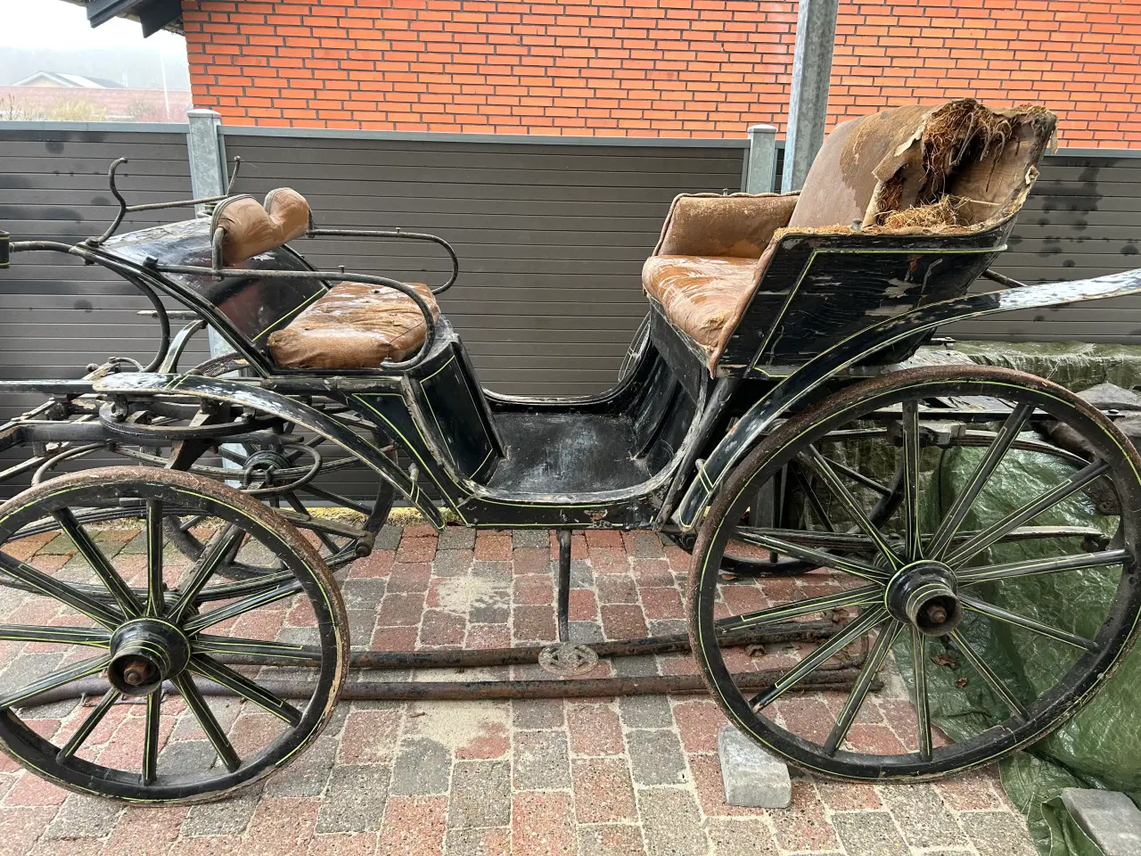 Billede 2 - Gammel hestevogn 