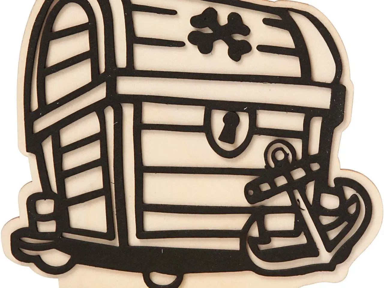 Billede 1 - Træ Dekorationsfigur 13,5 cm - Personliggør Dit Hjem