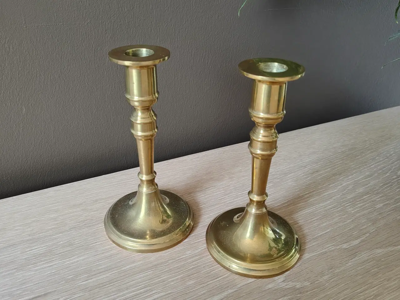 Billede 2 - Flotte messing lysestager