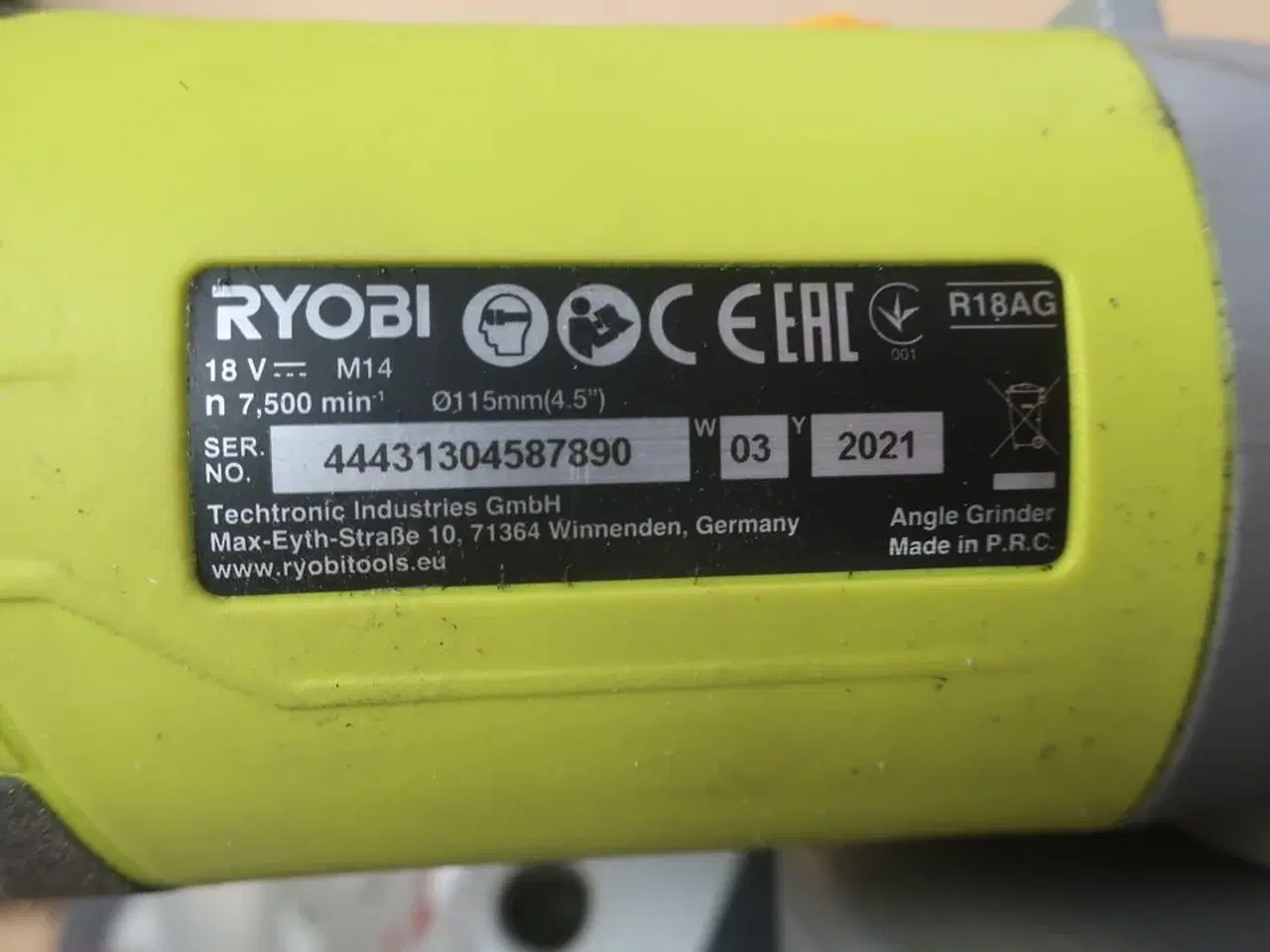 Billede 4 - Vinkelsliber, bajonetsav BOSCH og vinklesliber RYOBI