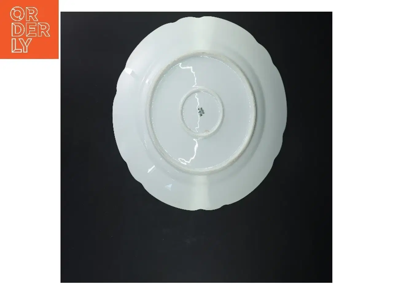 Billede 3 - Porcelænsfad med blomstermønster fra KPM (str. Ø 30 cm)