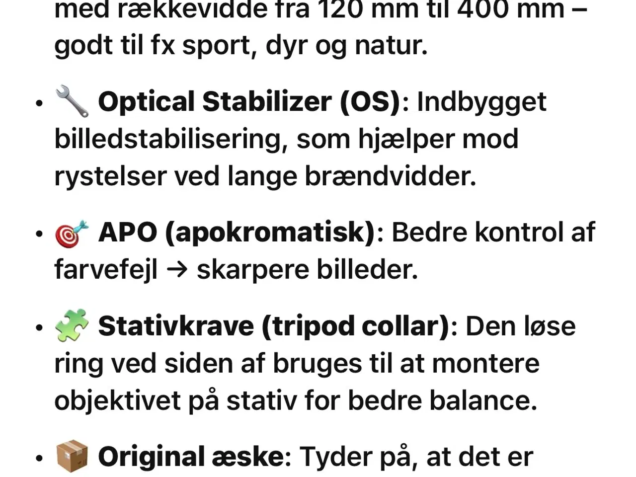 Billede 1 - visvinkel objektiv