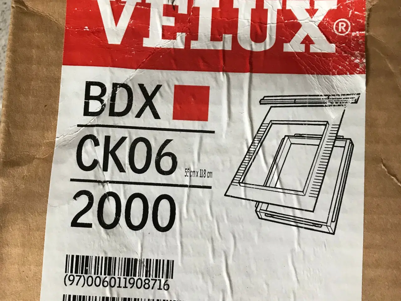 Billede 1 - Velux 55x118cm BDX CK06