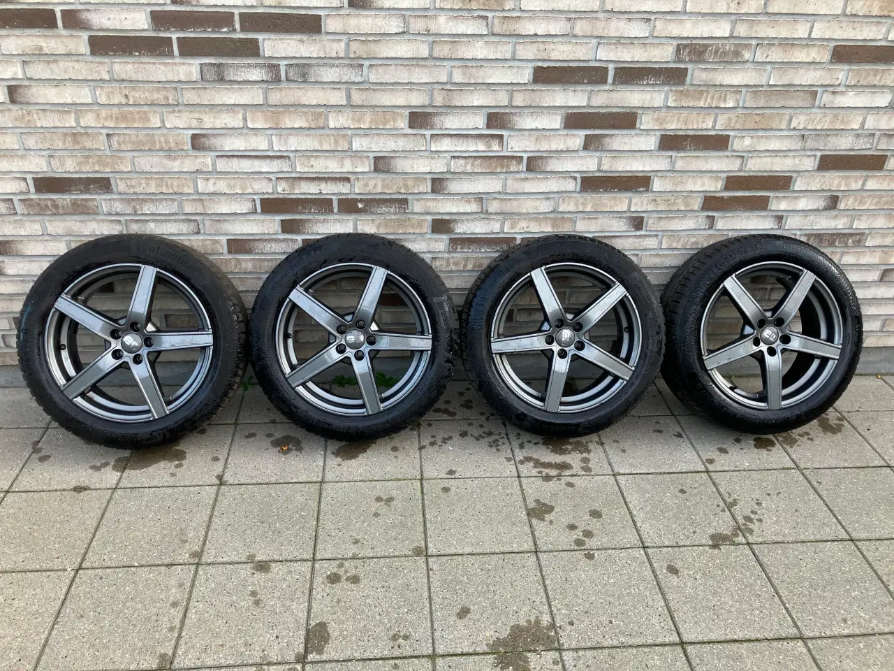 Billede 2 - Alufælge 5 x 112 med Continental vinterdæk R17
