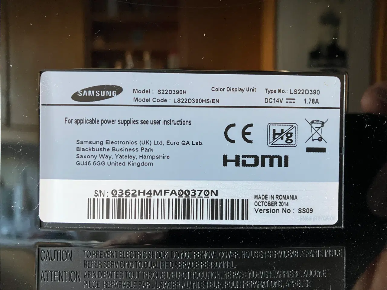 Billede 1 - Samsung computerskærm