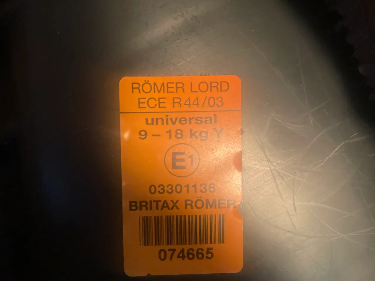 Billede 6 - Autostol - Römer LORD - 9-18 kg.